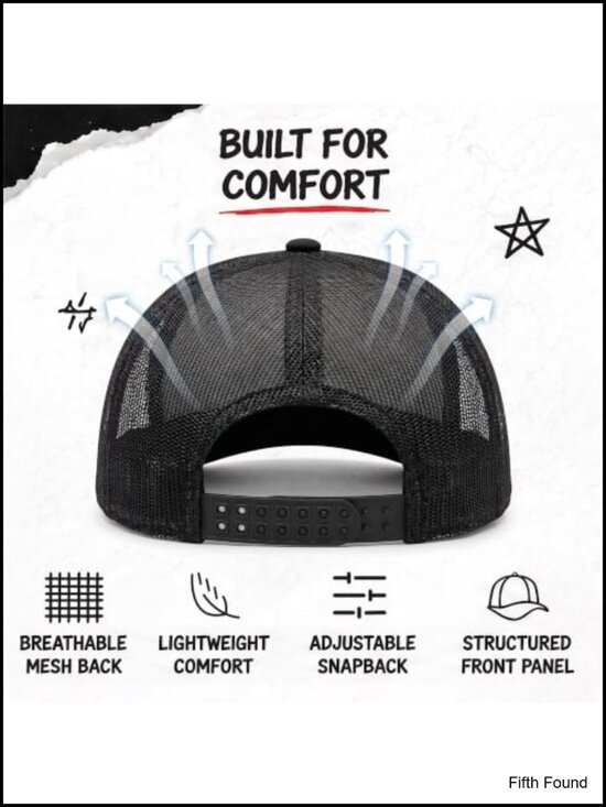 Funny Trucker Hat Adjustable Mesh Snapback Baseball Cap Adult Humor Gag Gift